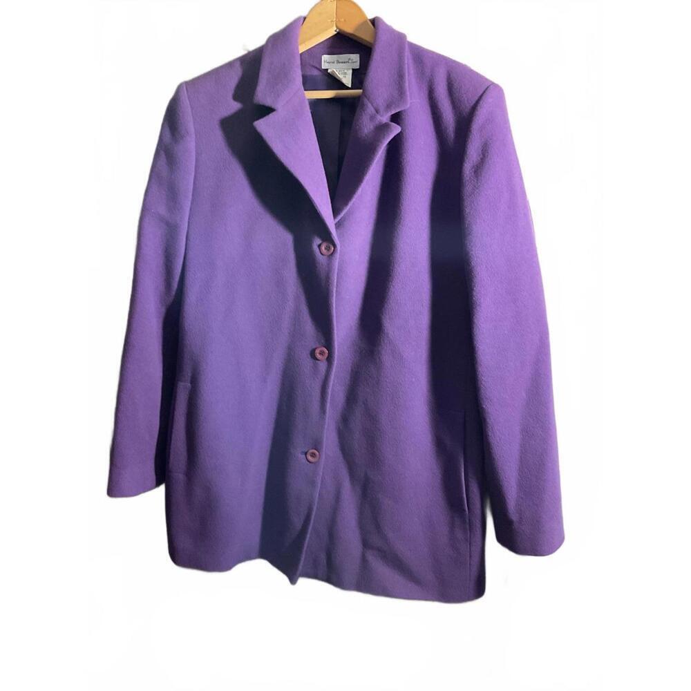 Harve Bernard Sport Wool/Cashmere Blend Coat - Size 16